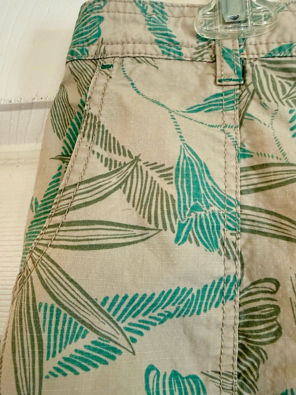 Women’s Eddie Bauer Tropical Floral A-Line Skirt - Size 12 - Cotton/Spandex - Picture 5 of 13